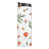 Slang en bloemenfee print thermosbeker (Geroteerd rechts)