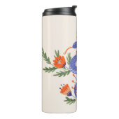 Slang en bloemenfee print thermosbeker (Gedraaid links)