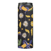 Slang en bloemenfee print thermosbeker (Achterkant)