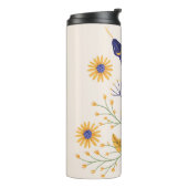 Slang en bloemenfee print thermosbeker (Gedraaid links)