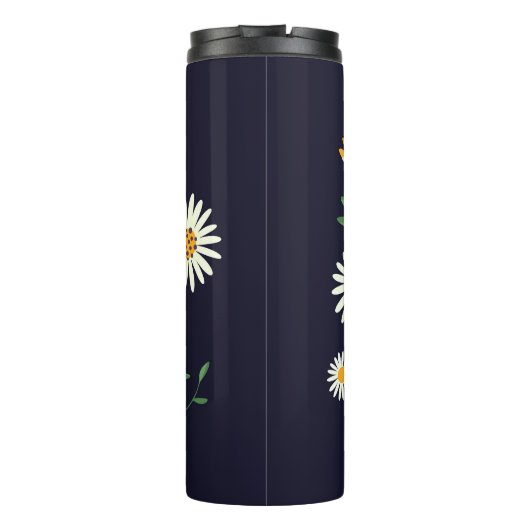 Slang en bloemenfee print thermosbeker (Achterkant)