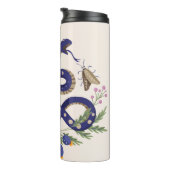 Slang en bloemenfee print thermosbeker (Geroteerd rechts)