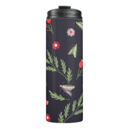 Slang en bloemenfee print thermosbeker