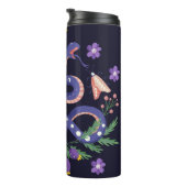 Slang en bloemenfee print thermosbeker (Geroteerd rechts)