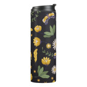 Slang en bloemenfee print thermosbeker (Gedraaid links)