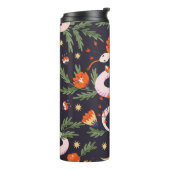 Slang en bloemenfee print thermosbeker (Gedraaid links)