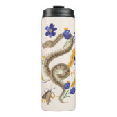 Slang en bloemenfee print thermosbeker (Voorkant)