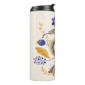 Slang en bloemenfee print thermosbeker (Gedraaid links)