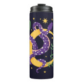 Slang en bloemenfee print thermosbeker (Voorkant)