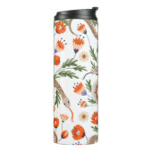 Slang en bloemenfee print thermosbeker (Gedraaid links)