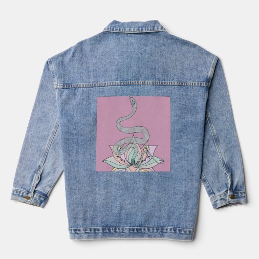 Slang en Lotus Jean Jacket (Achterkant)