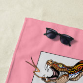 slang- en perenbloem strandlaken (In situ)