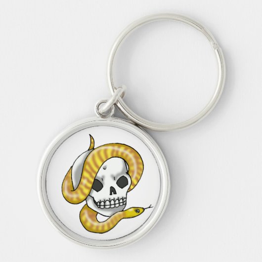 slang en schedel ( woma python ) sleutelhanger (Voorkant)