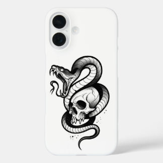 Slang- en Schedelgotische iPhone Hoesje – Donkere