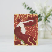 Slang en Vrouw door Christiansen Briefkaart (Staand voorkant)