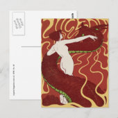 Slang en Vrouw door Christiansen Briefkaart (Voorkant / Achterkant)