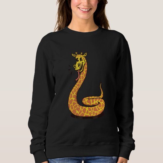 Slang Giraffe Wilde Dieren Trui (Voorkant)