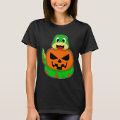 Slang Halloween Pompoen T-shirt (Voorkant)