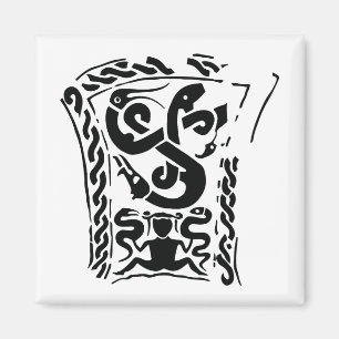 Slang Heks viking steen Gotland oude geschiedenis Magneet