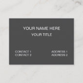 Slang Ik kijk niet naar je grappige slang Visitekaartje (Achterkant)