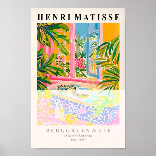 Slang in bad Poster, Matisse Print, Dopamine D Poster (Voorkant)