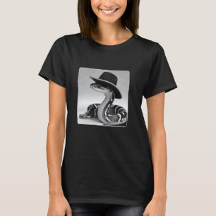 Slang in cowboyhoed Grappige dier fotohokje slang T-shirt