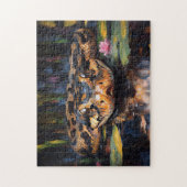 Slang in de Florida Everglades schilderij Legpuzzel (Verticaal)