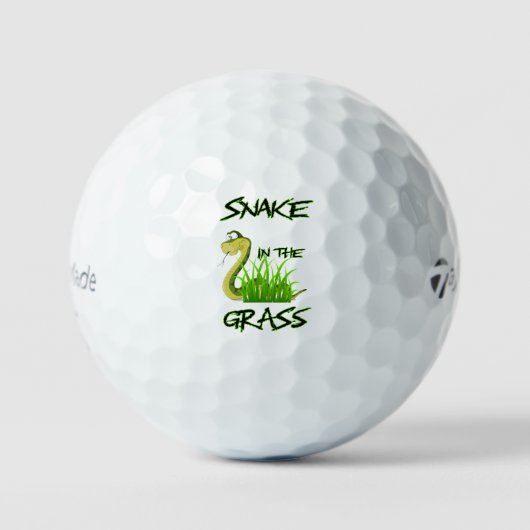 slang in de gras golfballen (Voorkant)