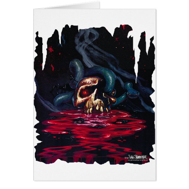 slang in de schedel (Voorkant)