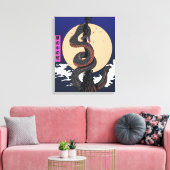 Slang in het Gras Canvas Afdruk (Insitu (Woonkamer))