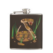 Slang in het Gras Fles Heupfles (Voorkant)