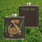 Slang in het Gras Fles Heupfles
