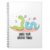 Slang je Groove Thing Grappige Disco-spelling  Notitieboek (Voorkant)