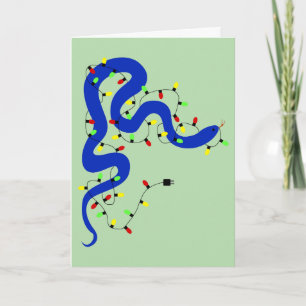 Slang Kerstkaart Feestdagen Kaart