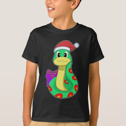 Slang Kerstmis Santa hoed T-shirt (Voorkant)