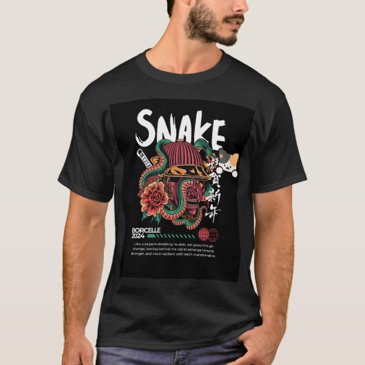 slang & knuffel huisdier kat ontwerp t-shirt (Voorkant)