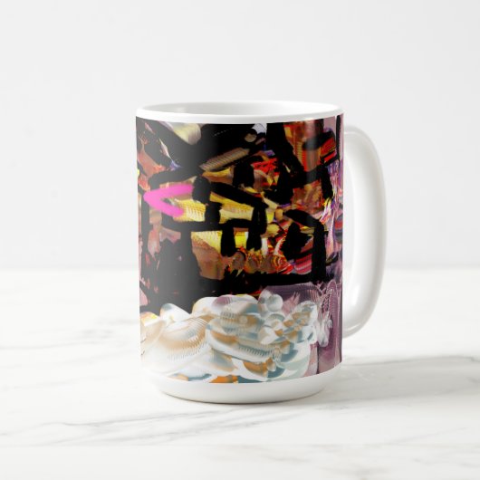 Slang koele kunst koffiemok (Voorkant rechts)