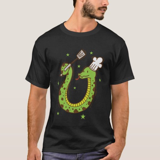 Slang koken Terrarium reptiel dier dierentuin T-shirt (Voorkant)