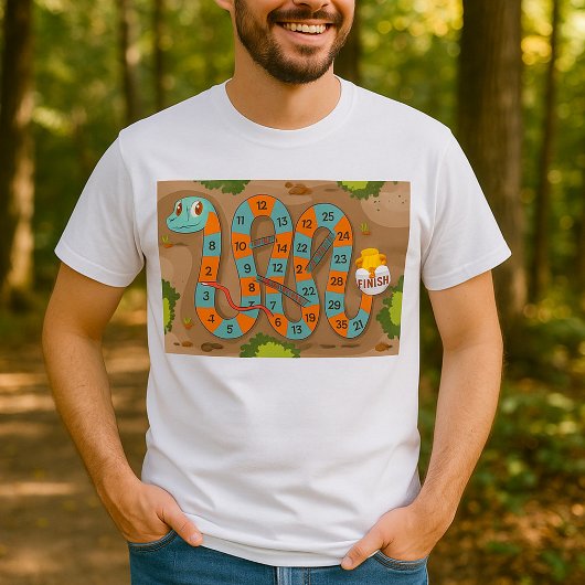 Slang ladder spel t-shirt