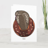 Slang met Donut Kaart (Achterkant)