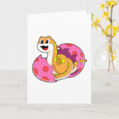 Slang met Ei Kaart (Gele Bloem)