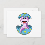 Slang met eieren schaal briefkaart (Voorkant / Achterkant)