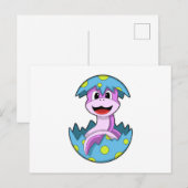 Slang met eierschaal briefkaart (Voorkant / Achterkant)