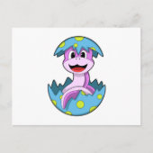 Slang met eierschaal briefkaart (Voorkant)