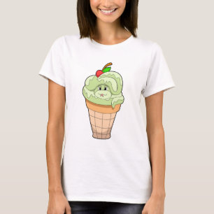 Slang met ijshoorntje & Kers T-shirt