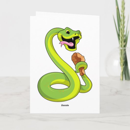 Slang met Kip Kaart (Achterkant)