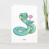 Slang met Lolly Kaart (Achterkant)