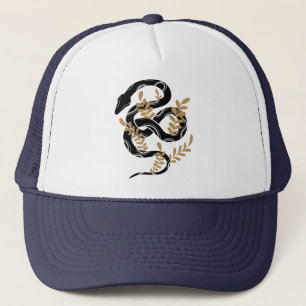 Slang met planten trucker pet