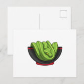 Slang met Ramenkom Briefkaart (Voorkant / Achterkant)