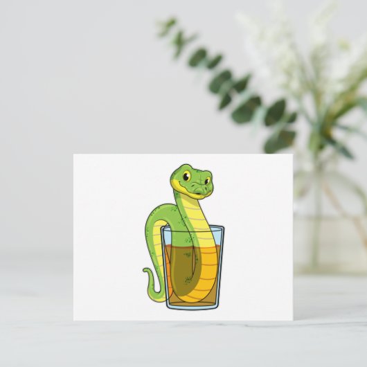 Slang met Sap Briefkaart (Staand voorkant)